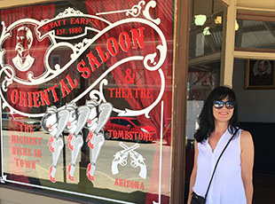 In the front of the Oriental saloon