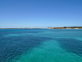 The image of the coloful water