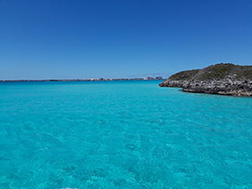 The image of the coloful water