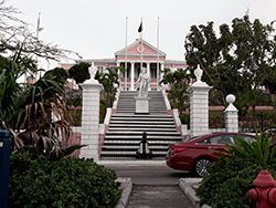 Christopher Columbus Statue At Government House