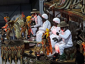 The image from Samba School Carnival, Sao Paulo