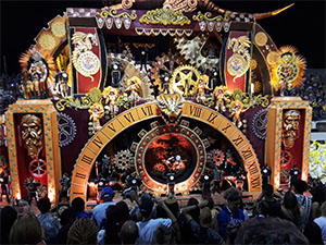 The image from Samba School Carnival, Sao Paulo