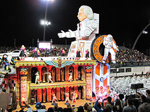 The image from Samba School Carnival, Sao Paulo
