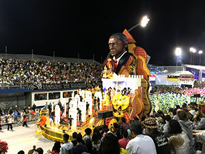 The image from Samba School Carnival, Sao Paulo