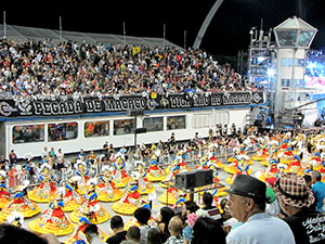 The image from Samba School Carnival, Sao Paulo