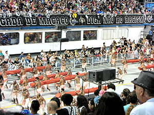 The image from Samba School Carnival, Sao Paulo
