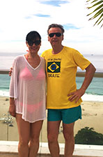 Image or Copacabana at night