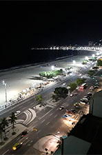 Image or Copacabana at night