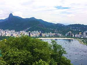 View onto a part of Rio de Janeiro from Urca hill