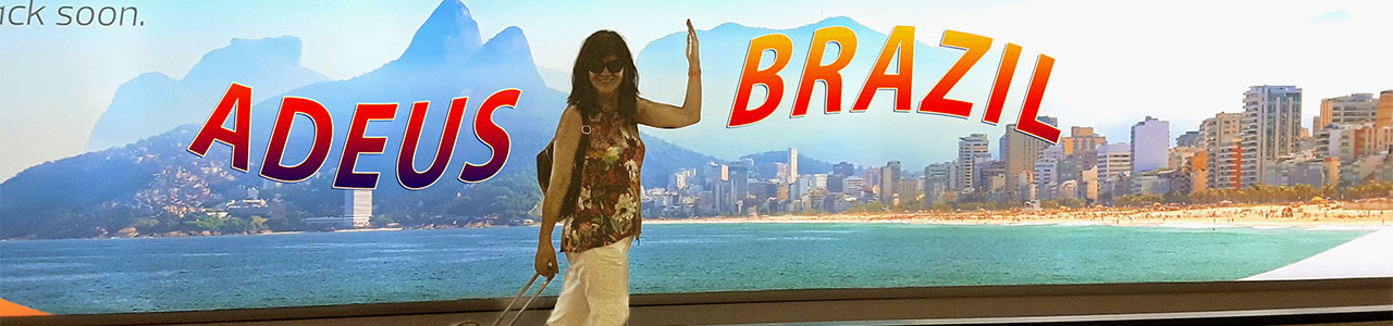 Good buy to Rio - an airport image at the departue.