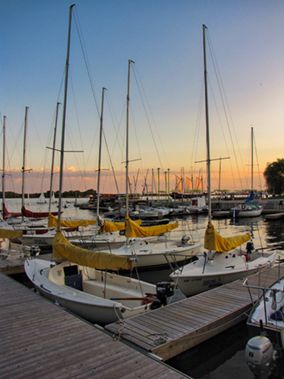 The image from the lake front