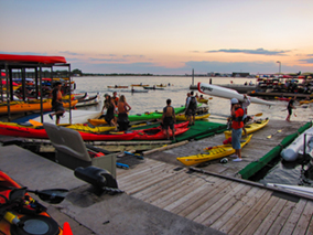 The image from the Lake Ontario waterfront