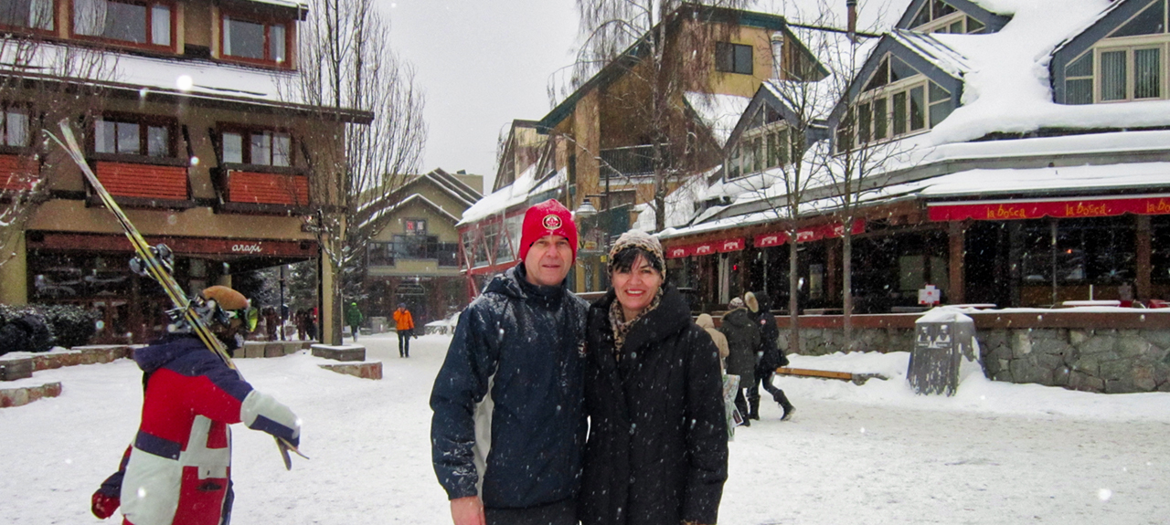 The image from Whistler sky resort