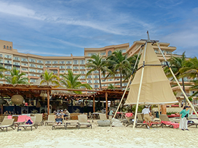 An image from the beach Cancun