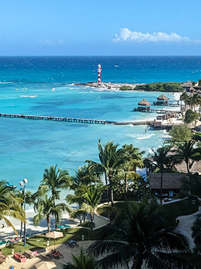 An image from the balcony onto the sea