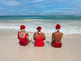 An image from the beach Cancun