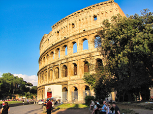 The image of the Colosseum in Rome