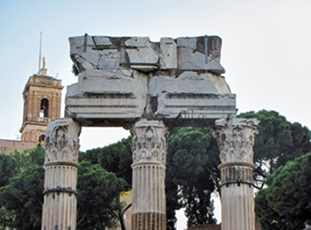 The image of Roman Forum from Rome