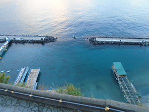 Sorento, the water access and port