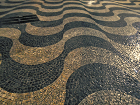 Details from the cobblestone street, Lisbon