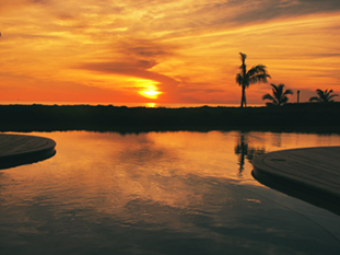 Sunset recorded from the beach