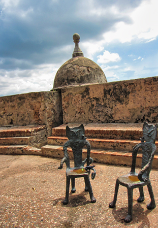 The image from old San Juan, Puerto Rico
