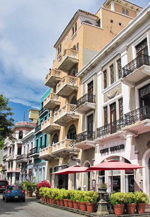 The image from old San Juan, Puerto Rico