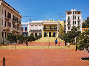 The image from old San Juan, Puerto Rico