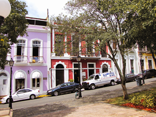 The image from old San Juan, Puerto Rico