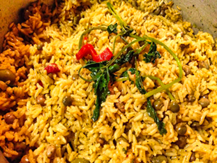 The image from old San Juan restaurant, Puerto Rico