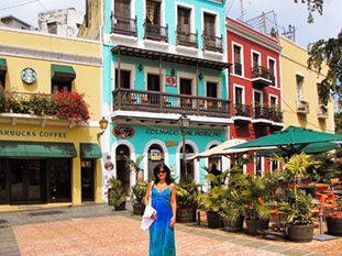 The image from old San Juan, Puerto Rico