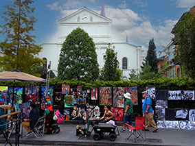 An image from New Orleans French quarter from our Album