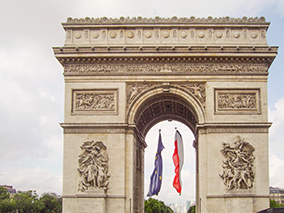 An image from Paris France, The Arc de Triomphe