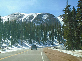 An image from our trip to the top of Pikes Peak