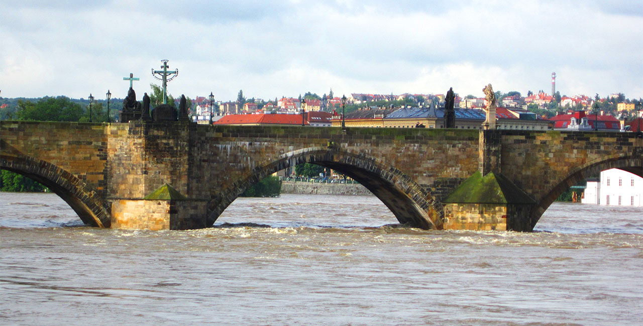 View on the Charles bridge.