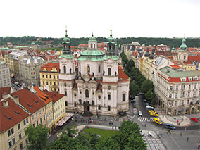 Prague, the old town square