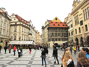 Prague, the old town square