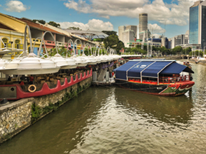 Images of Singapore river walk