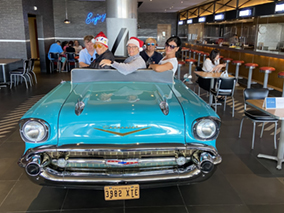 The image from Chevy restaurant in the car