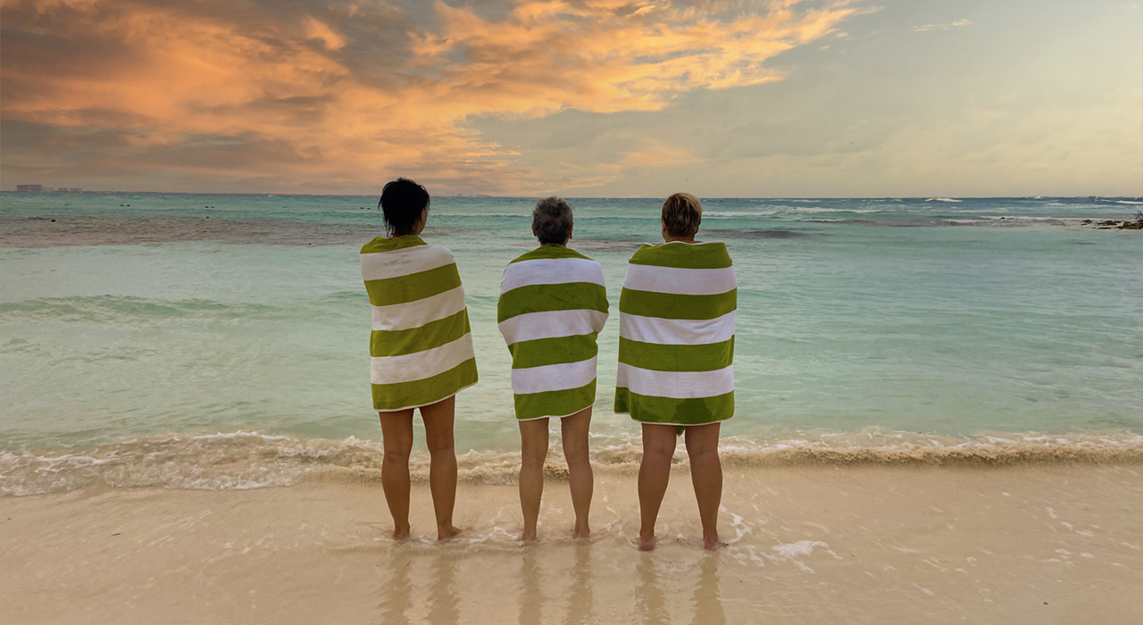 Ladies looking at the sunset