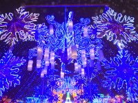 The blue ceiling in front of the arch de Triumph