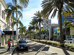 An image from Rodeo Drive in Los Angeles