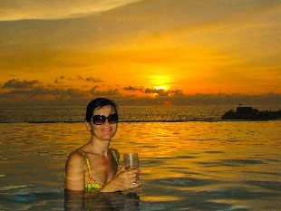 Sunset images from Four Seasons hotel